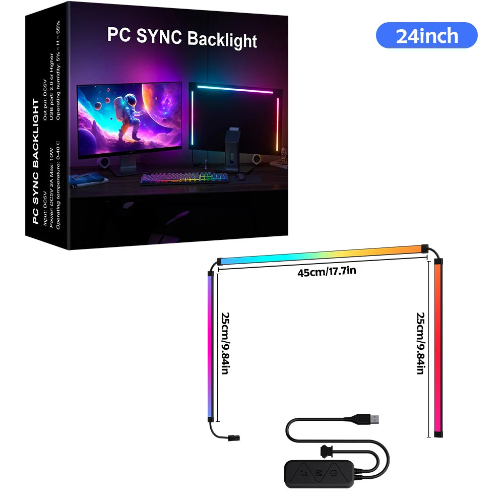 Lumina V2 RGB monitor backlight for 24–34 inch screens — gallery image 9
