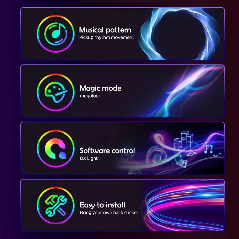 Lumina V2 app control and lighting modes
