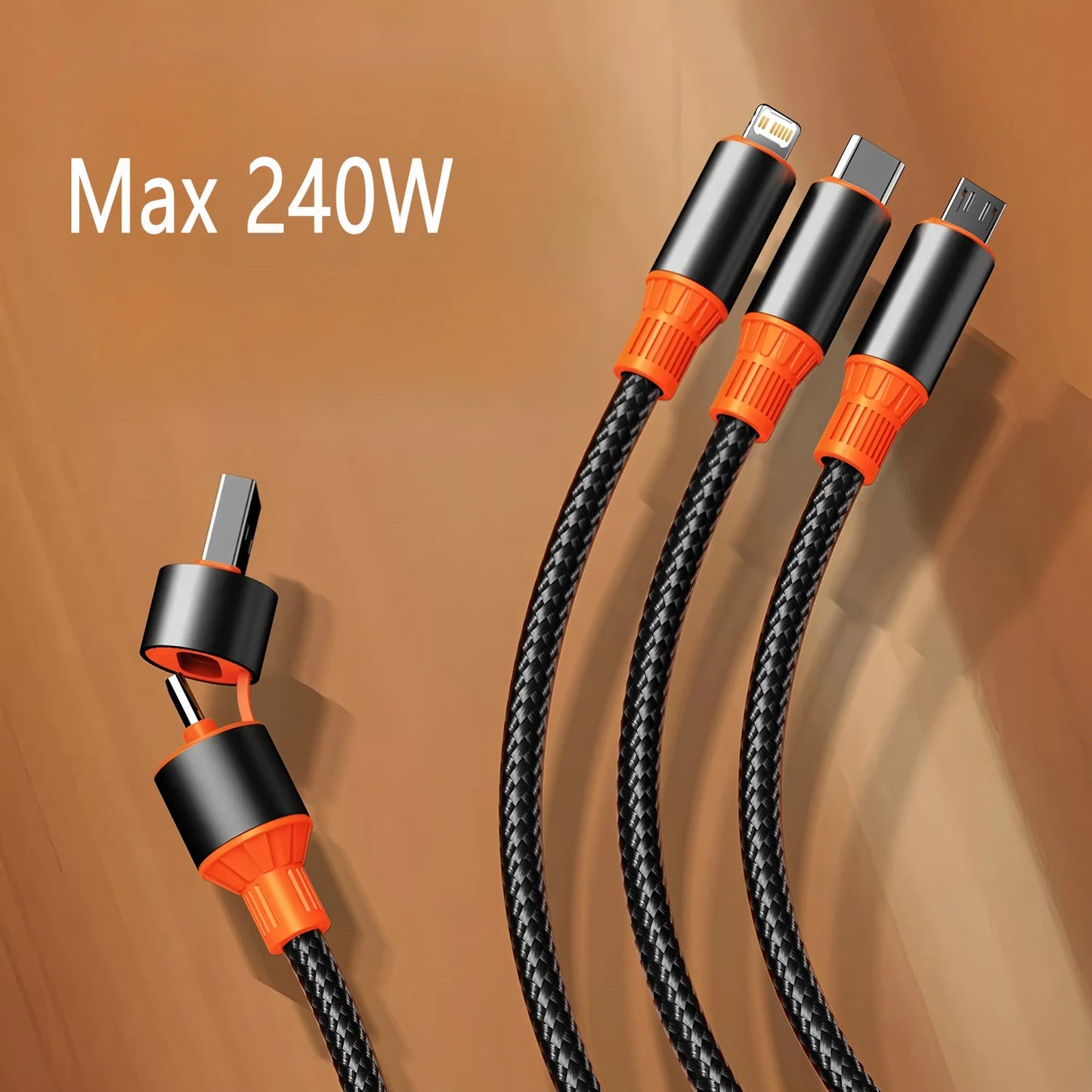 PowerLink — 240W 3-in-1 Fast-Charge Cable