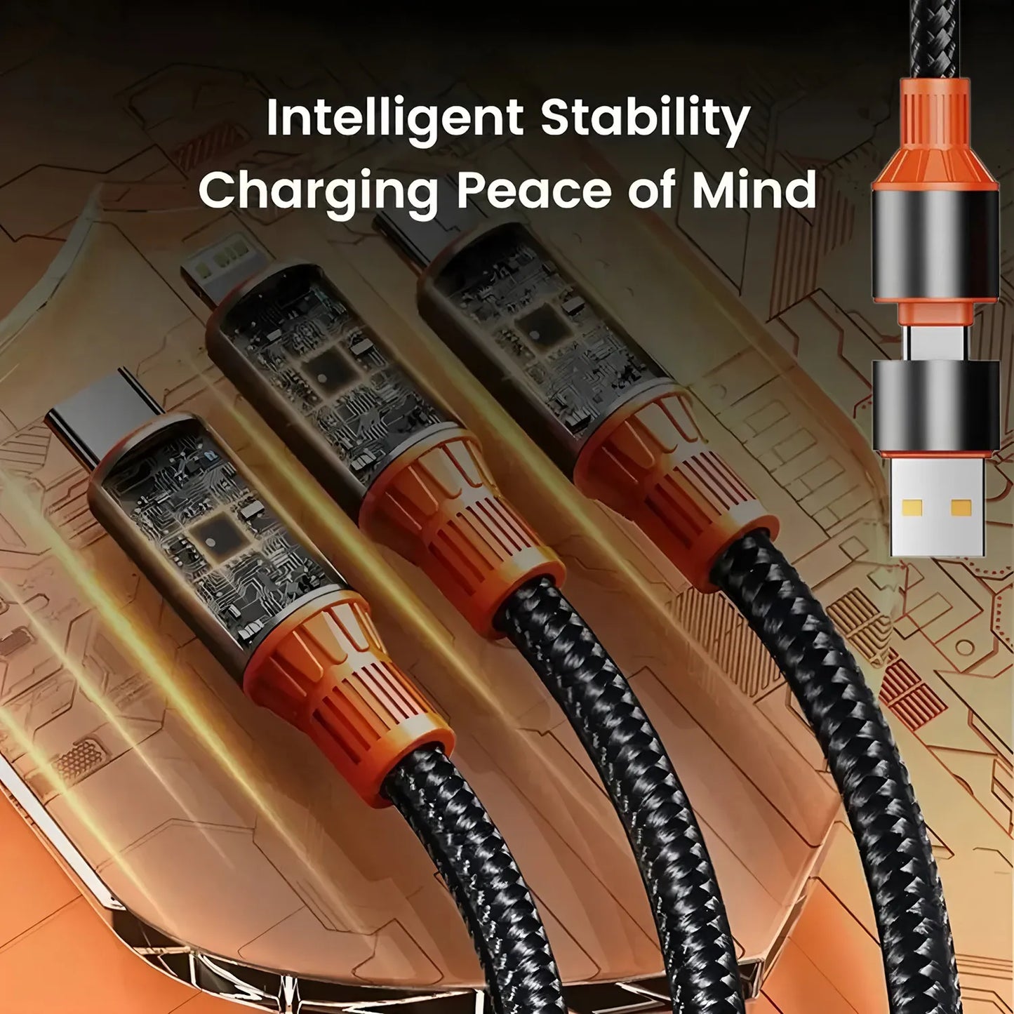 PowerLink — 240W 3-in-1 Fast-Charge Cable