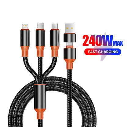 PowerLink — 240W 3-in-1 Fast-Charge Cable