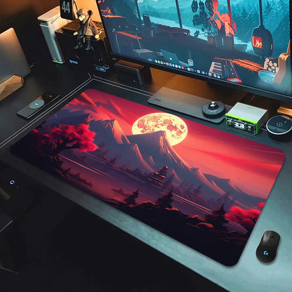 Large Gaming Mouse Pad Landscape Keyboard Mat Carpet HD Print Space Mousepad Computer Galaxy Non-Slip Rubber Big Desk Mat 90x40